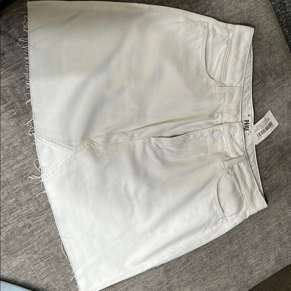 Paige Women's White Denim Skirt
